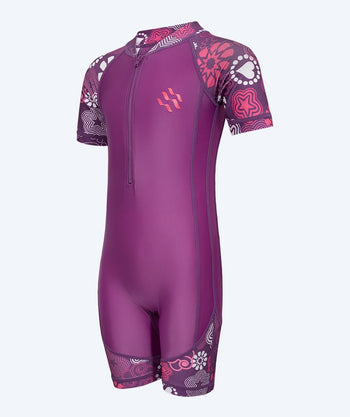 Watery UV-drakt til barn - Athena Kortermet Rashguard - Lilla