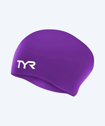TYR badehette til langt hår - Silicone - Lilla