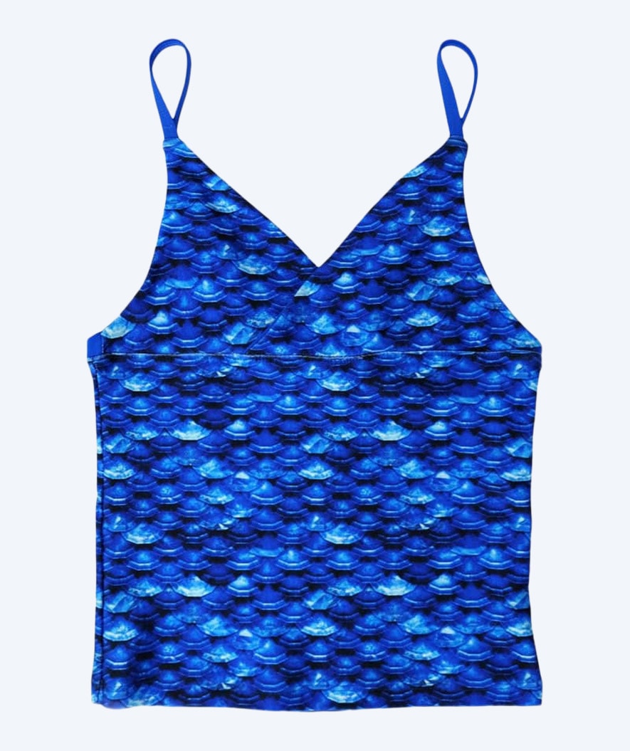 Fin Fun tankini topp til jenter - Arctic Blue