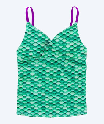 Fin Fun tankini topp til jenter - Celtic Green