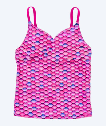 Fin Fun tankini topp til jenter - Malibu Pink