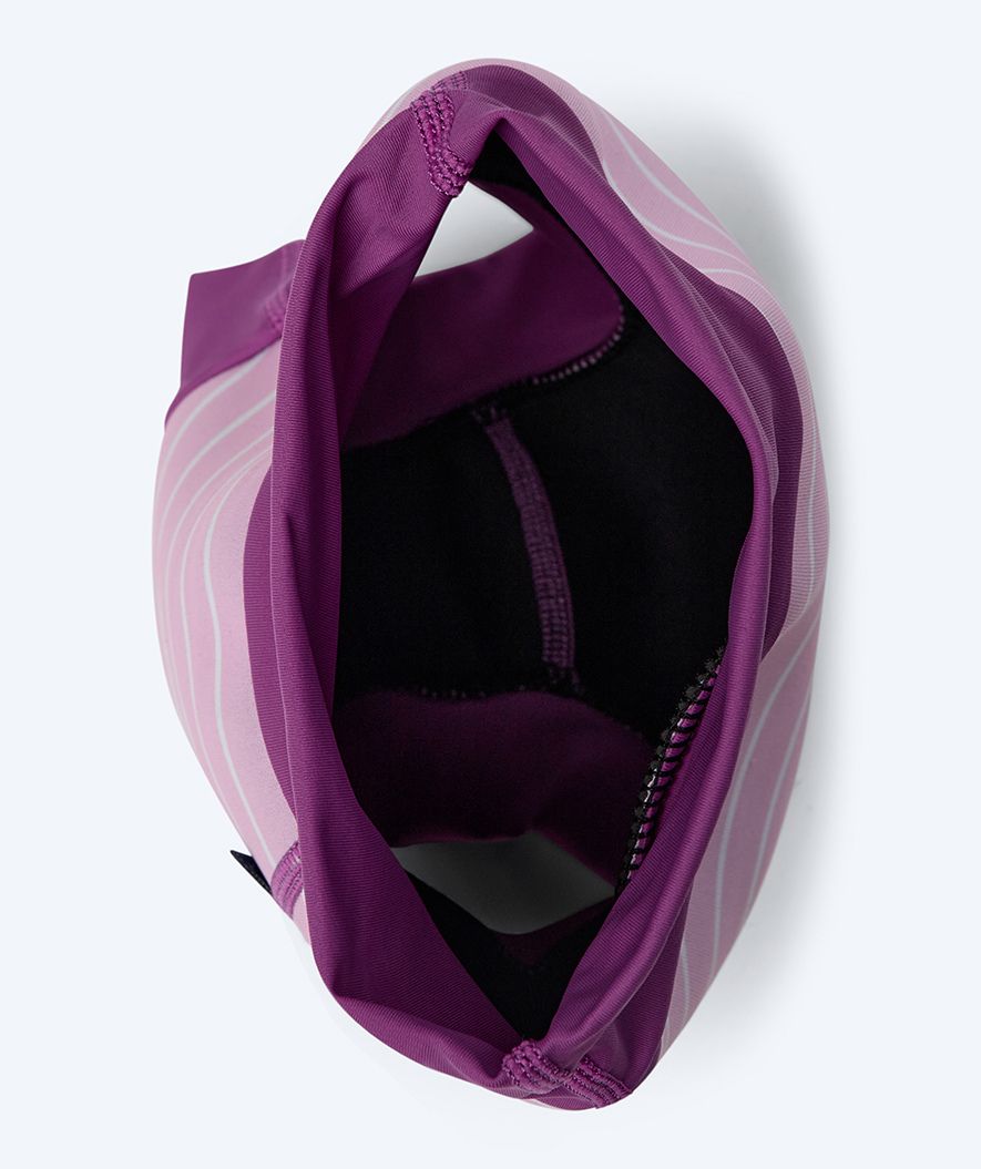 Watery bleiebadebukser til barn - Neoprene Swim Nappy - Purple Stripes