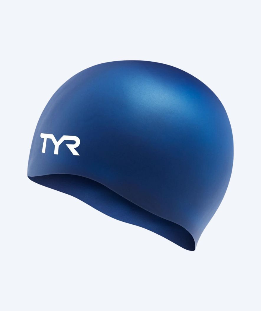 TYR badehette - Silicone - Mørkeblå