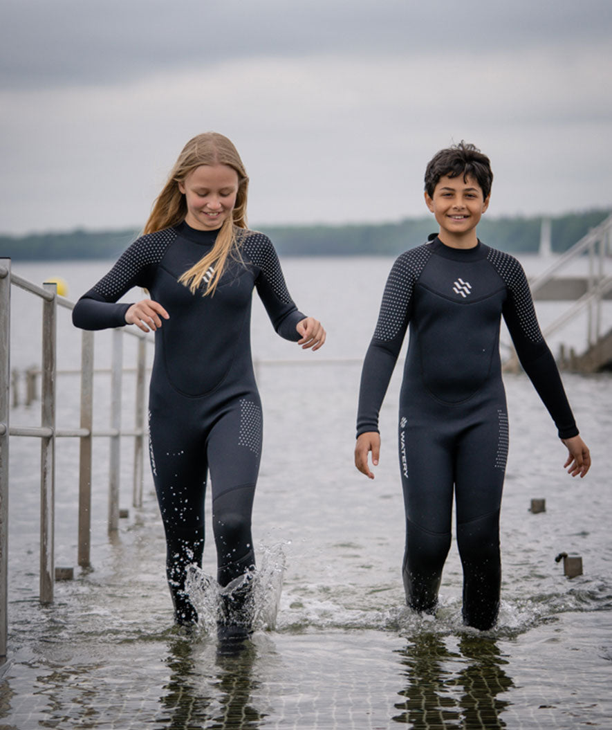 Watery våtdrakt til barn - Hedgehog (3mm) - Svart