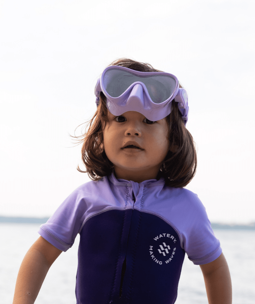 Watery dykkemaske til barn (4-12) - Cliff - Grå