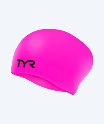 TYR badehette til langt hår - Silicone - Rosa