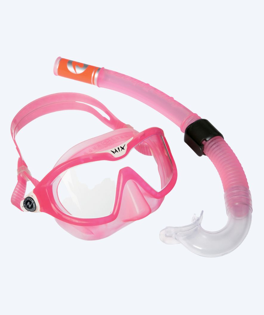 Aqualung Combo snorkelsett til barn (4-8) - Combo Mix - Lyserød/hvit
