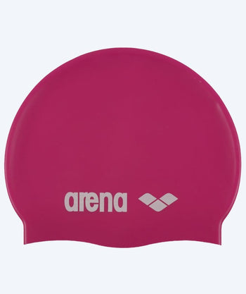 Arena badehette til junior (6-12) - Classic Silicone - Rosa