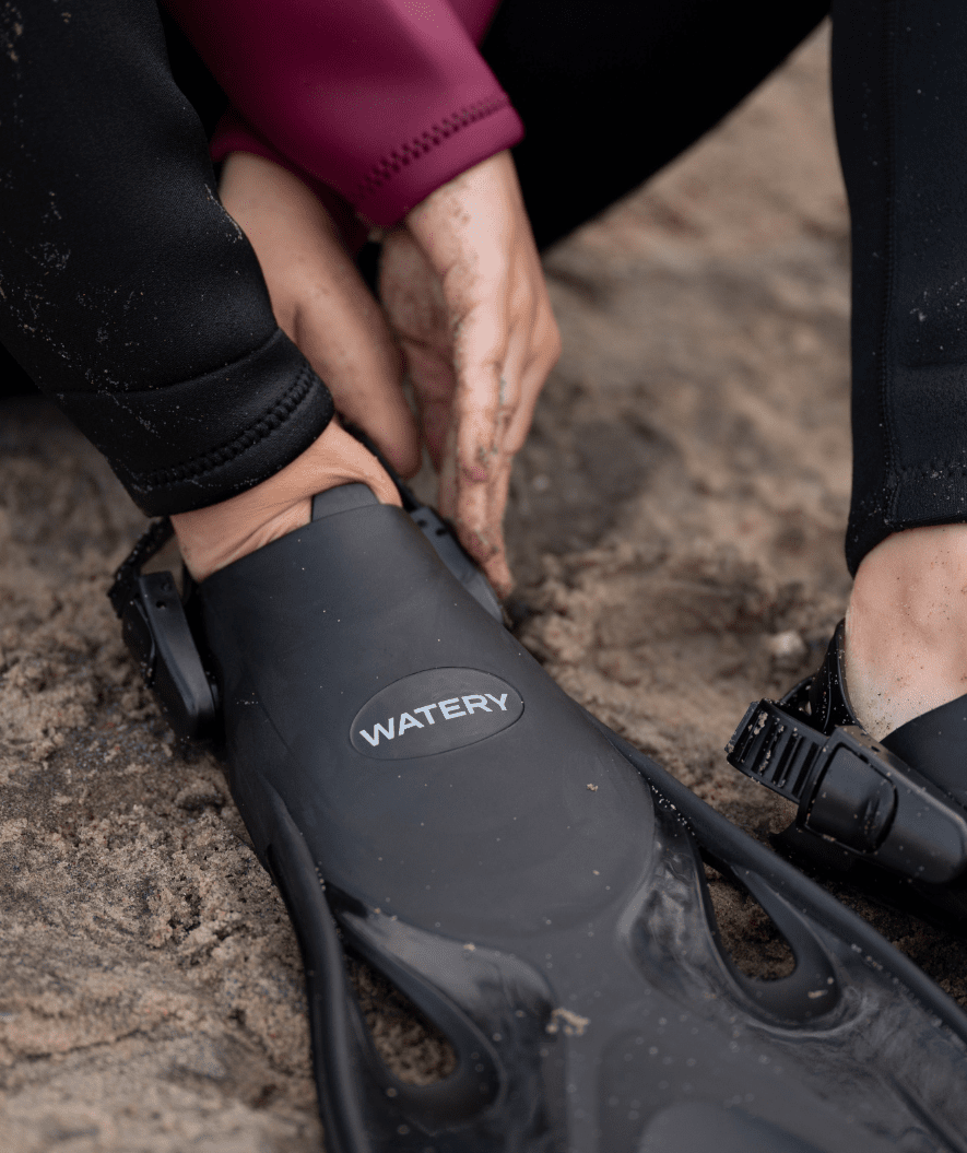 Watery snorkelsett til barn - Fisher Triton - Lyseblå