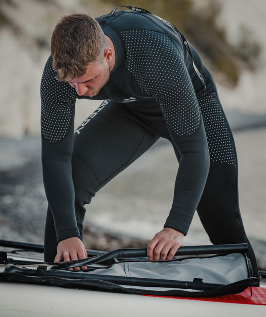Watery våtdrakt til menn - Hedgehog (3mm) - Svart