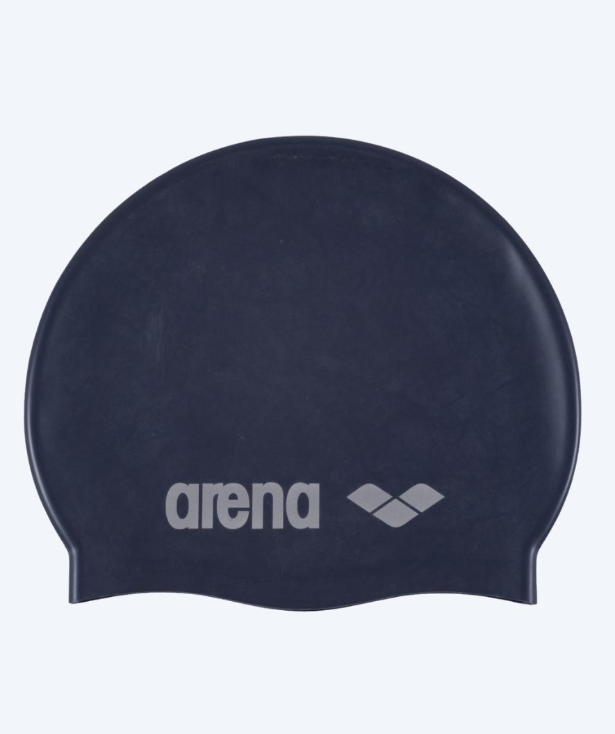 Arena badehette til junior (6-12) - Classic Silicone - Mørkeblå/grå