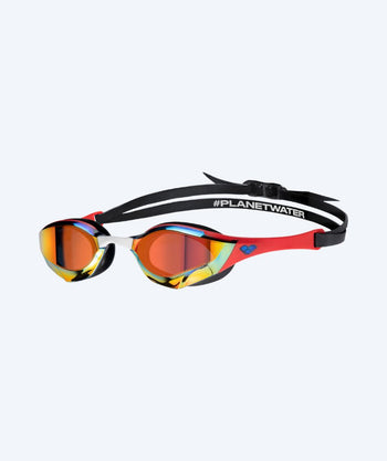 Arena Elite svømmebriller - Cobra Edge SWIPE Mirror - Rød/gull