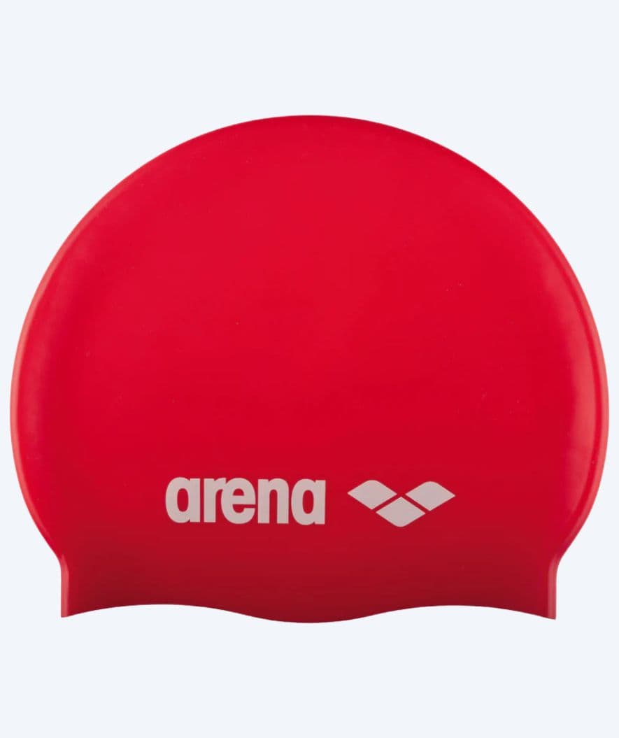 Arena badehette til junior (6-12) - Classic Silicone - Rød