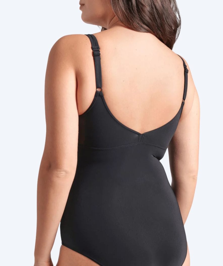 Arena badedrakt med innlegg til damer - Vertigo - Svart