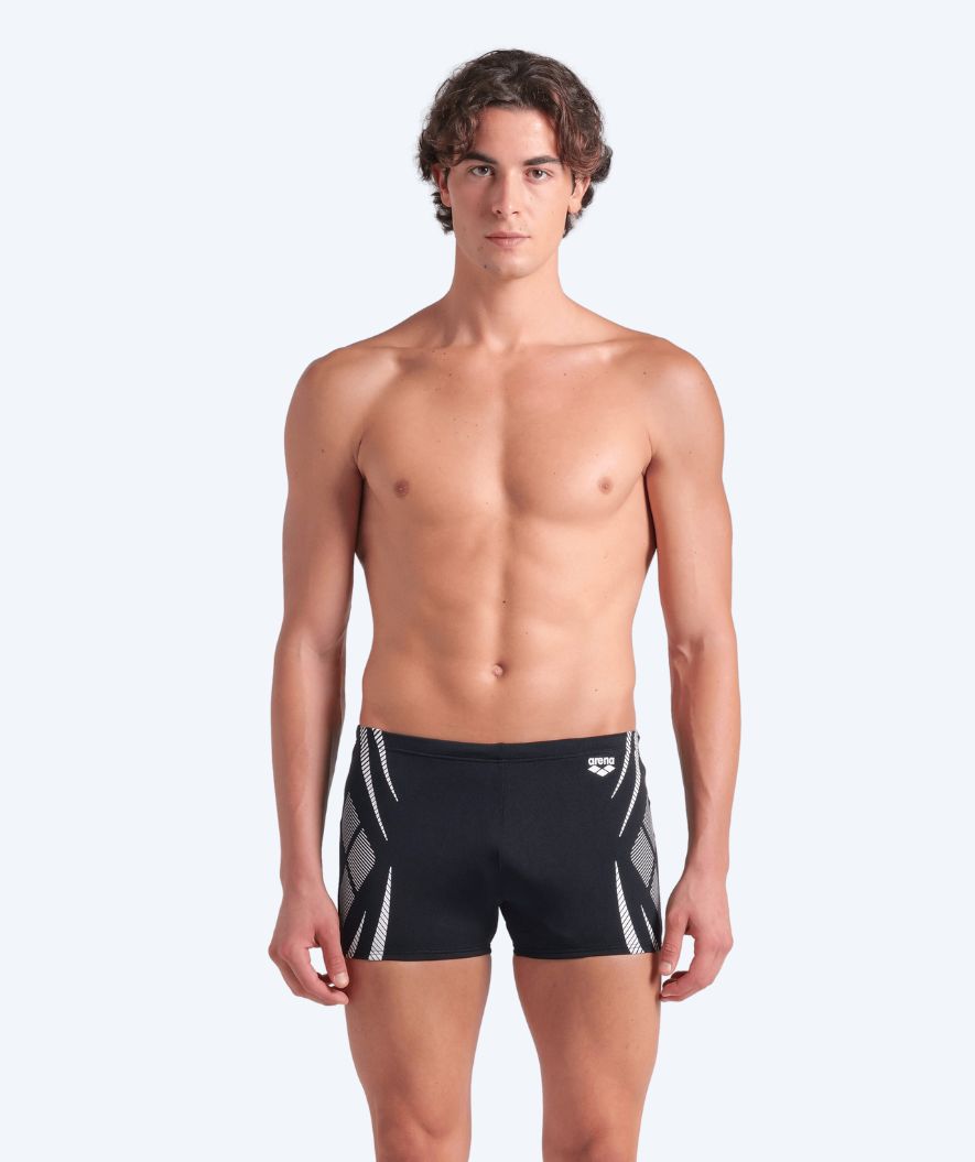 Arena trunks til menn - Poseidonia - Svart/hvit