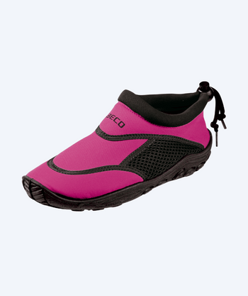 Beco neopren badesko til barn - Pink/svart