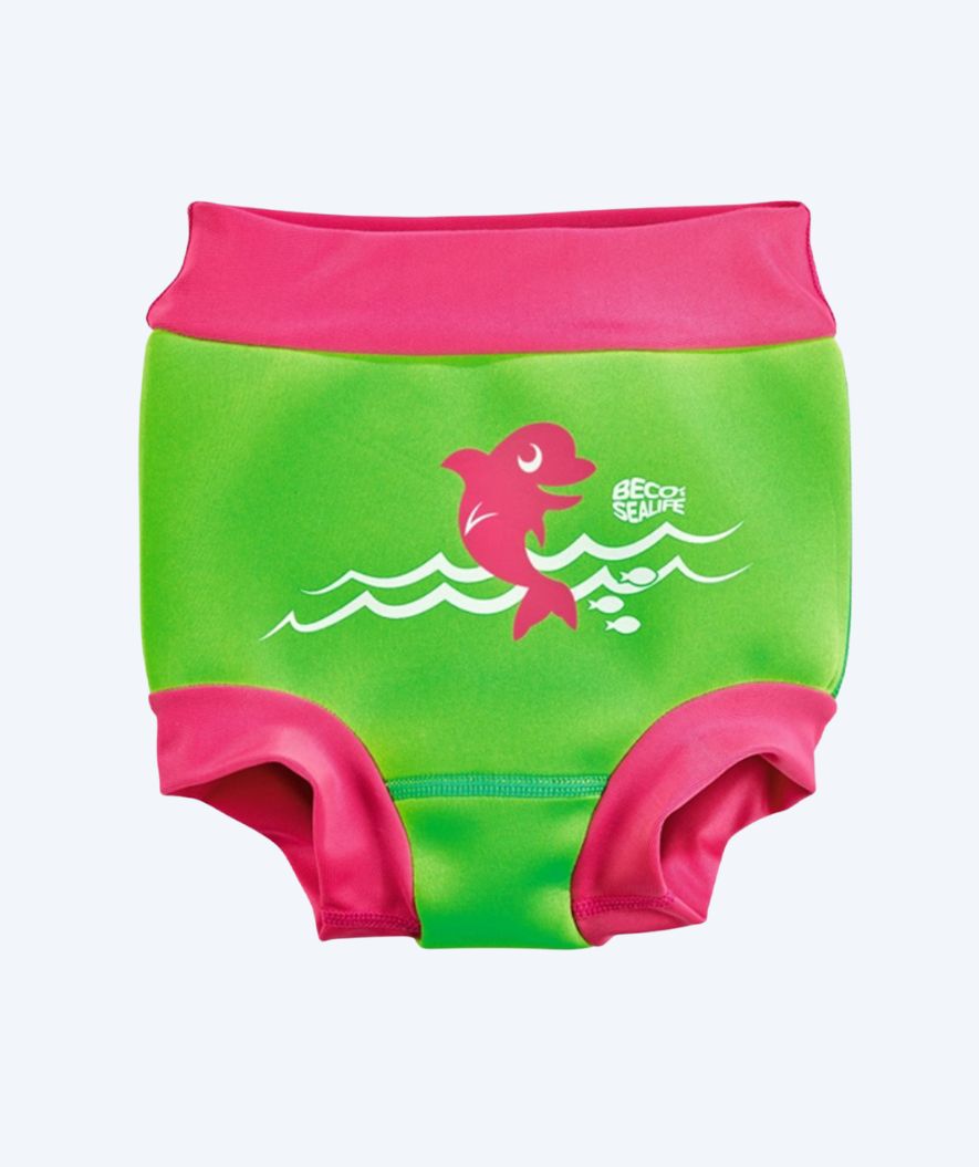 Beco bleiebadebukser til barn - Sealife - Rosa/grønn
