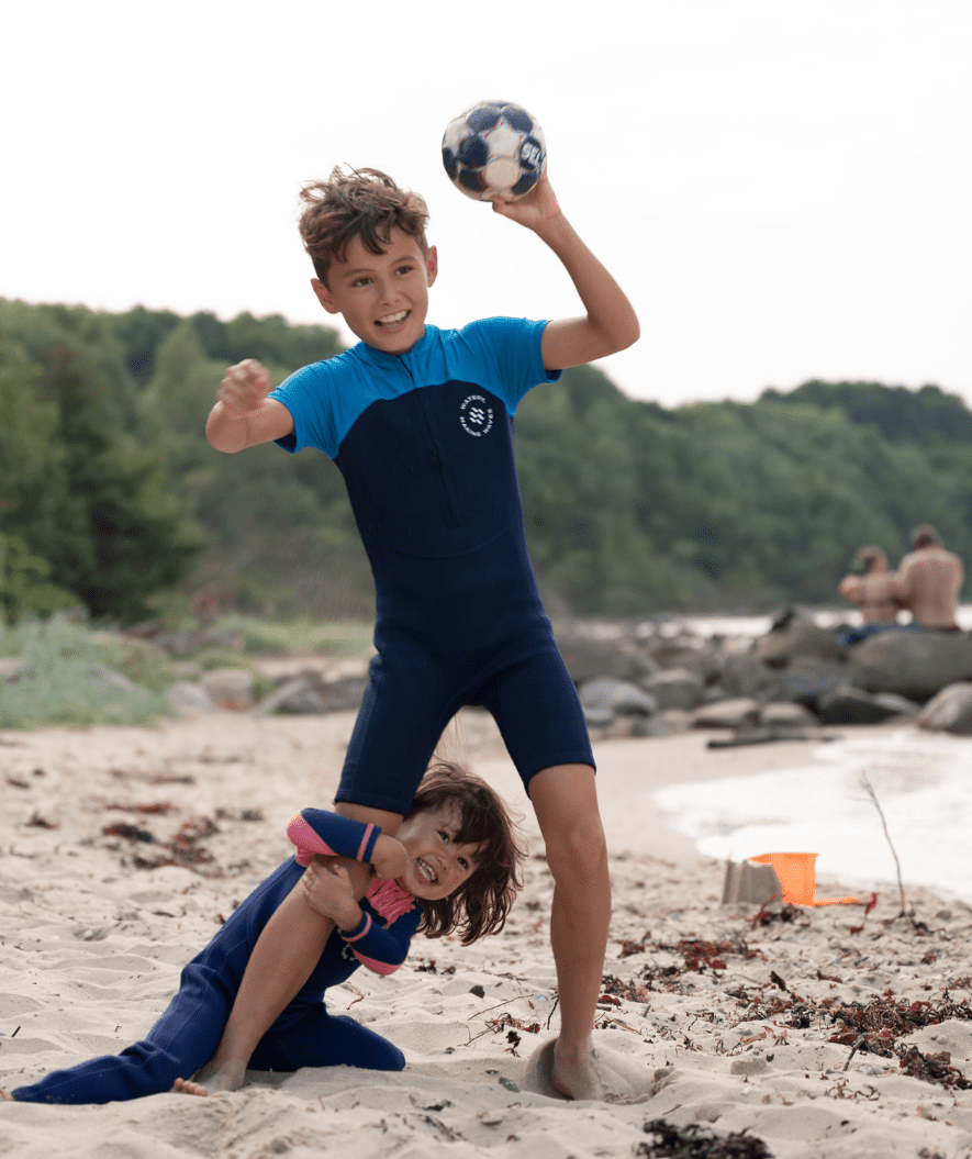 Watery UV våtdrakt til barn - Calypso Full-Body - Blå/mørkeblå