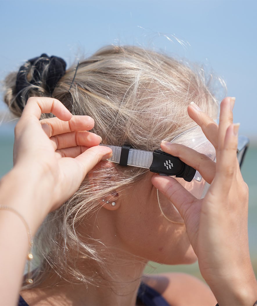 Watery dykkemaske til voksne (fra 15 år) - Nebula - Svart