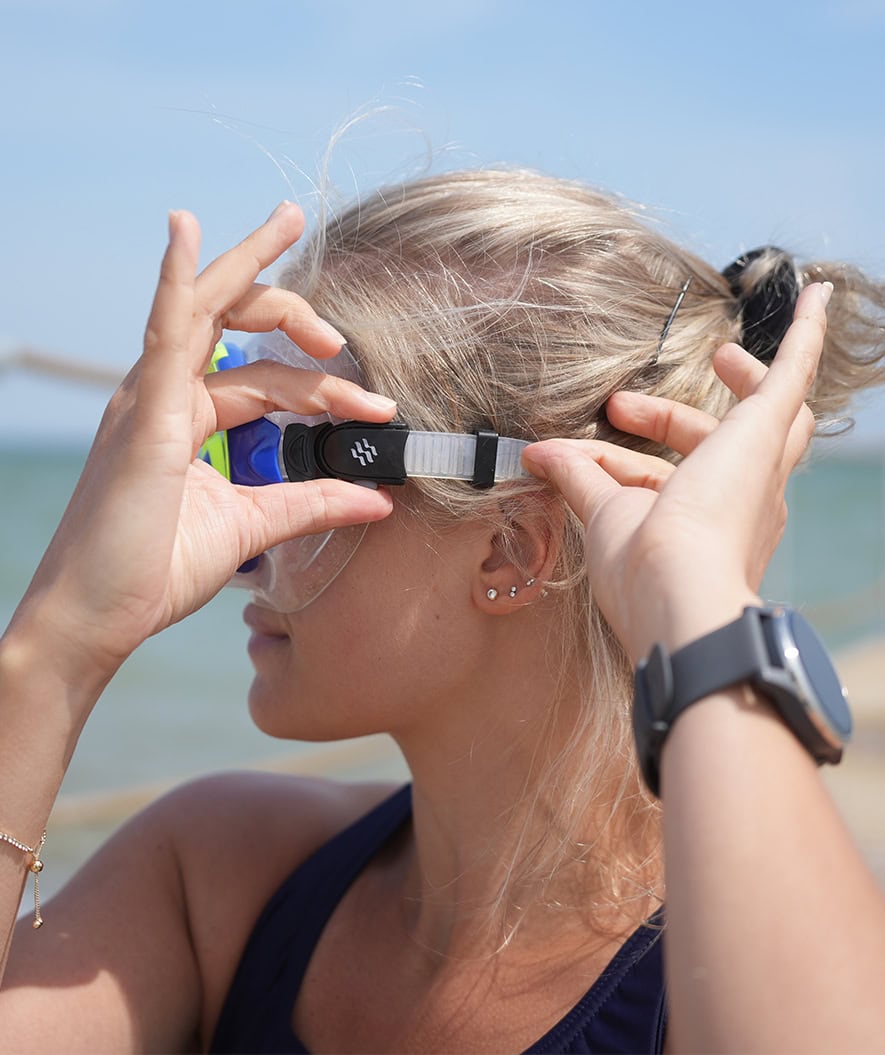 Watery Combo snorkelsett til voksne (fra 15 år) - Leach - Blå/gul