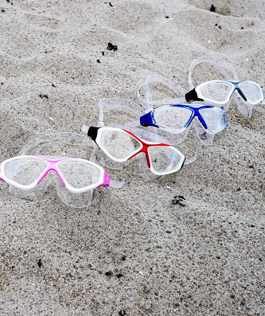 Watery svømmemaske til voksne - Mantis - Hvit/grå