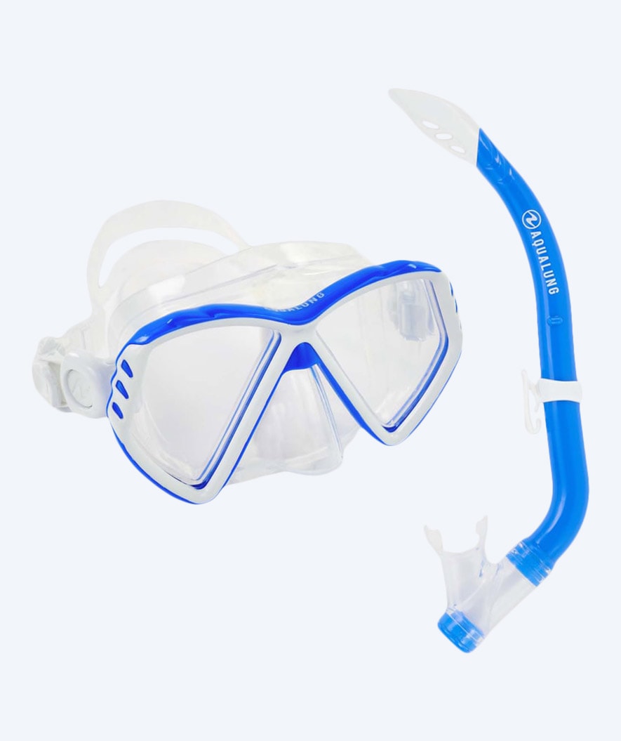 Aqualung Combo snorkelsett til barn (8-18) - Combo Cub - Klar/blå