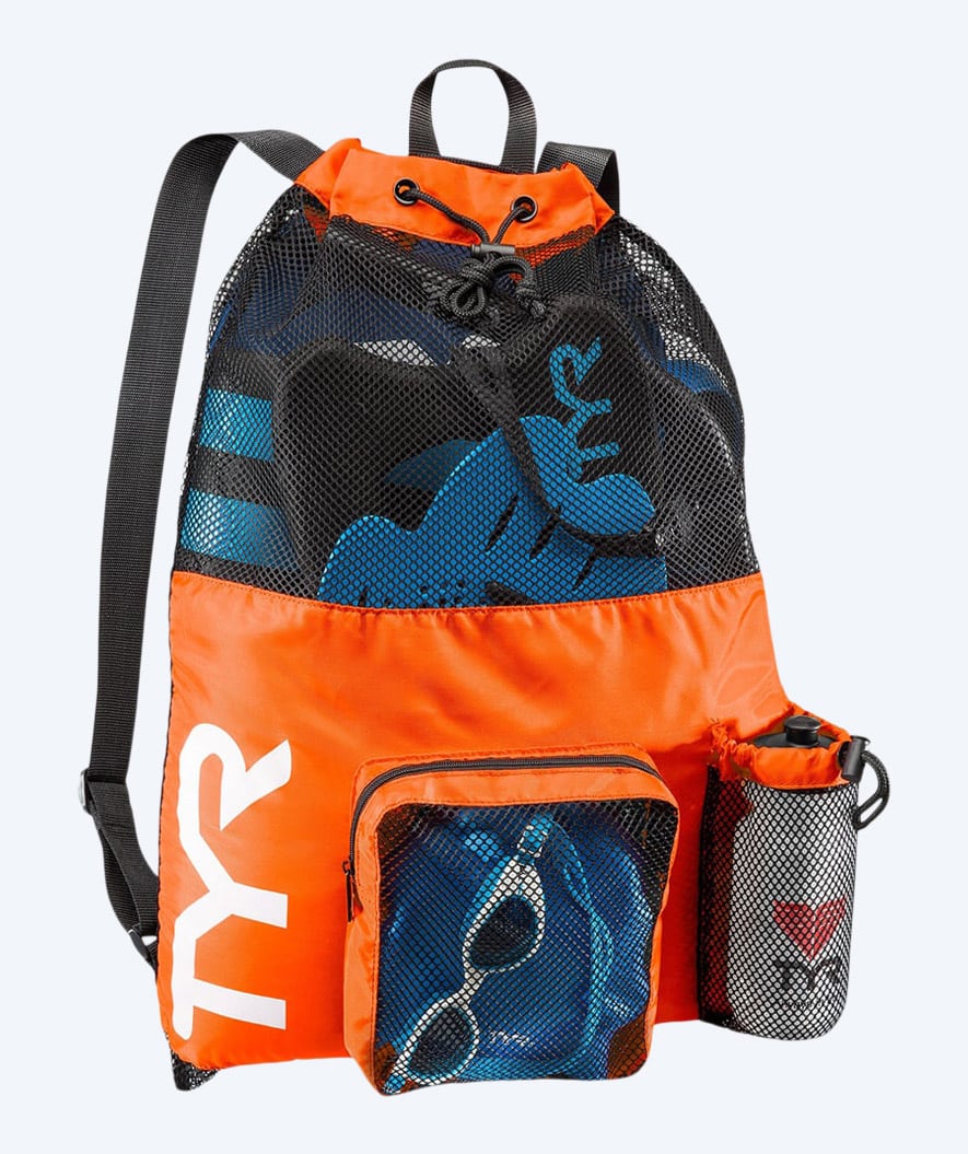 TYR svømmenett - Big Mesh Mummy 40L - Oransje