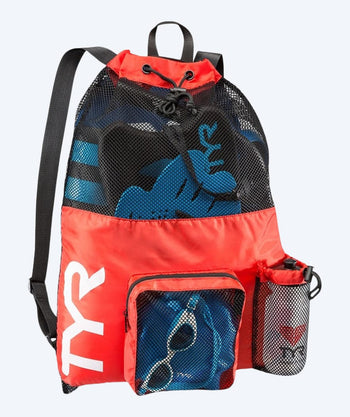TYR svømmenett - Big Mesh Mummy 40L - Rød