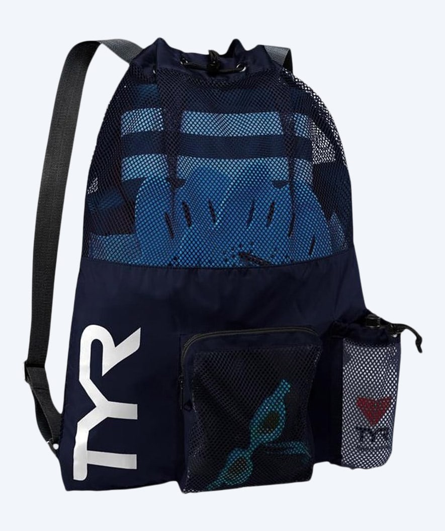 TYR svømmenett - Big Mesh Mummy 40L - Mørkeblå