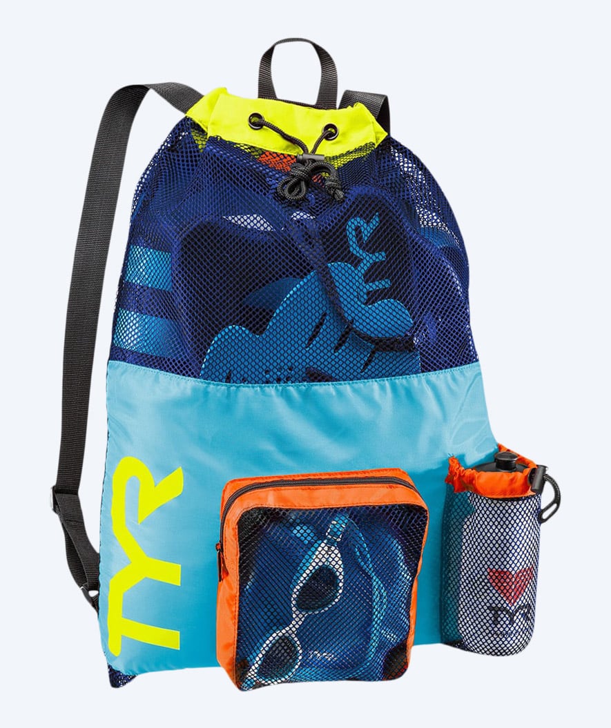 TYR svømmenett - Big Mesh Mummy 40L - Gul/multifarget