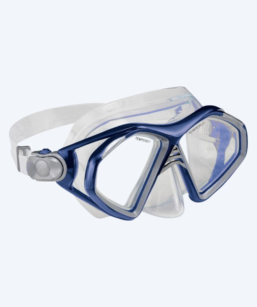 Aqualung dykkemaske til voksne - Trooper - Mørkeblå/klar