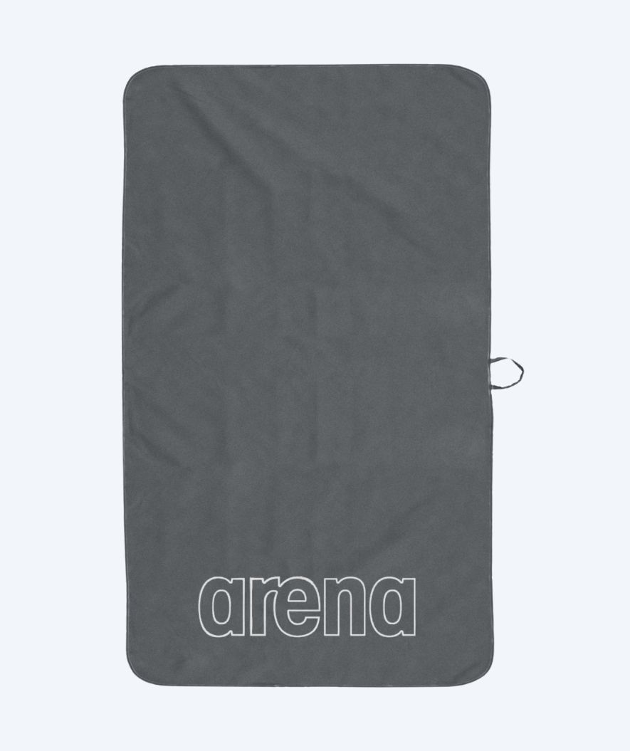 Arena mikrofiberhåndkle - Smart Plus Pool - Grå/hvit