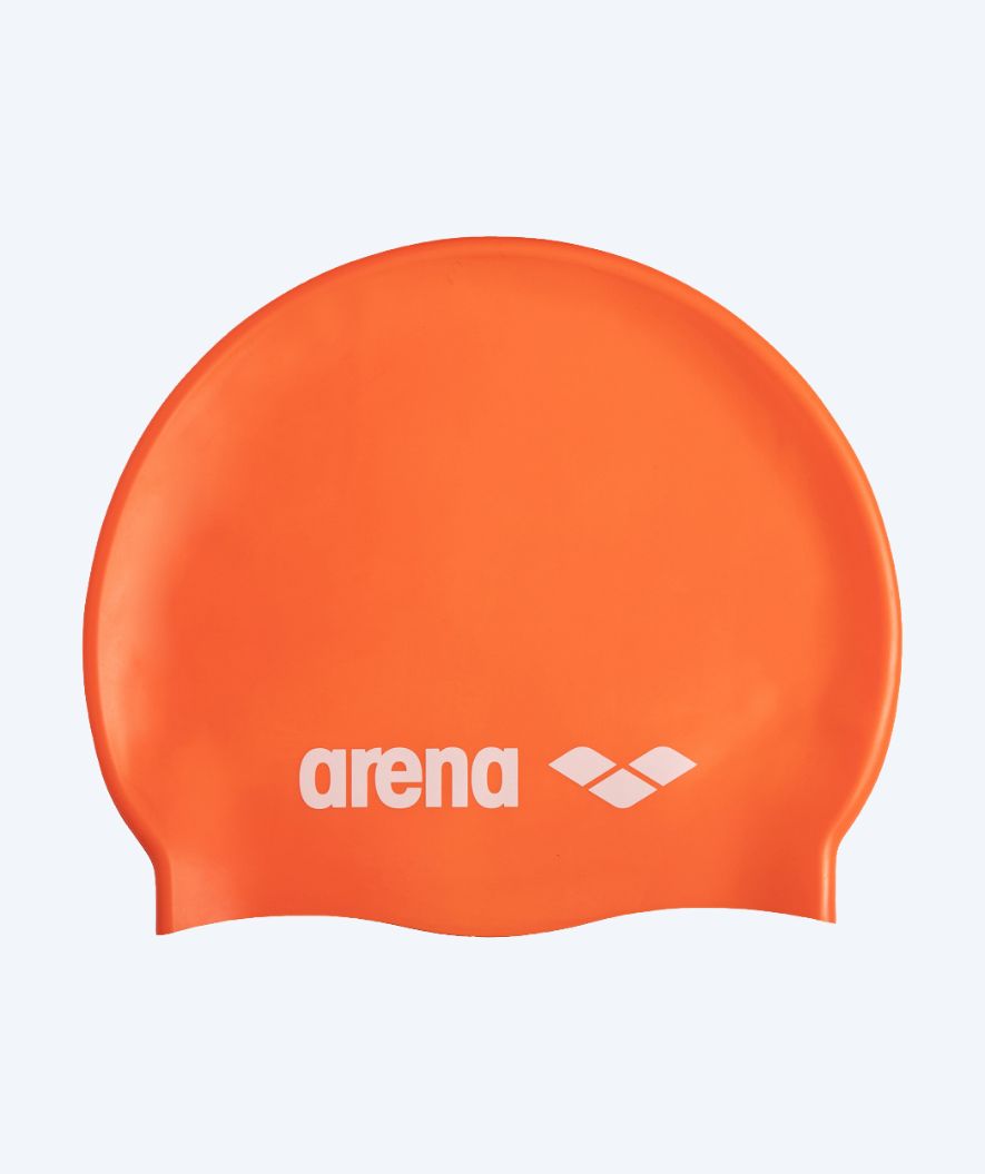 Arena badehette - Classic Silikone - Oransje/hvit