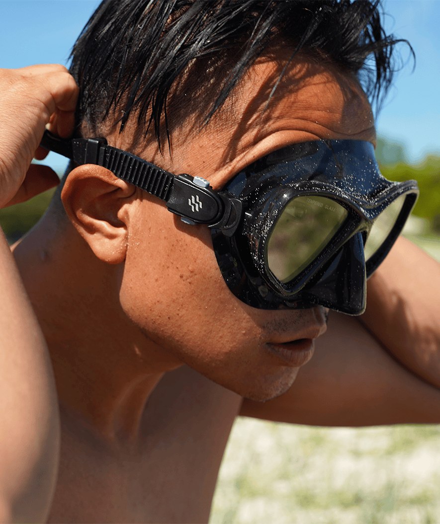 Watery snorkelsett til voksne (fra 15 år) - Fenton/Breeve - Svart