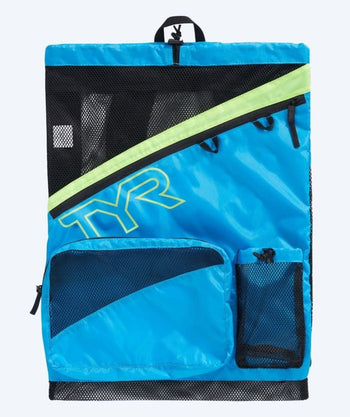 TYR svømmenett - Elite Team 40L - Lyseblå/gul