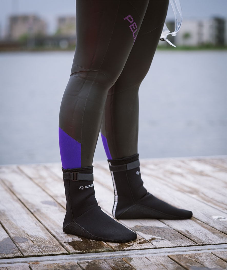 Watery neoprensokker til åpent vann - Reptile (3 mm) - Svart