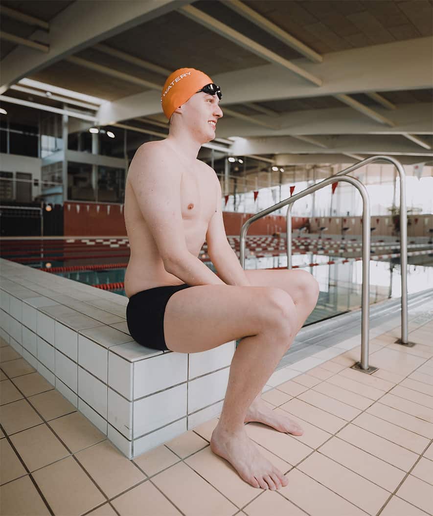 Watery badehette (fra 10 år) - Signature - Oransje