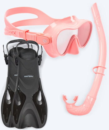 Watery snorkelsett til barn - Fisher/Cliff - Rosa