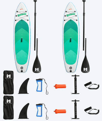 Pakketilbud: 2x Watery Global oppblåsbart SUP PaddleBoard 10'6 - Limited