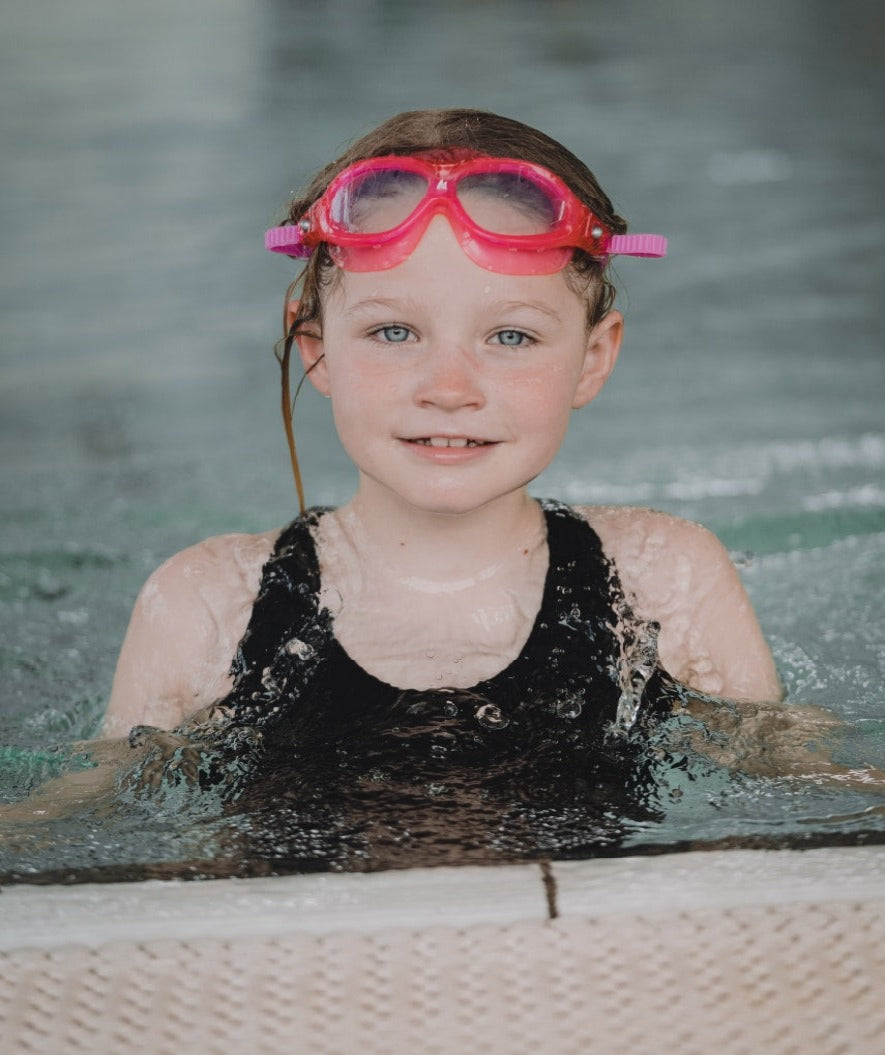 Watery svømmebriller til barn - Mantis 2.0 - Atlantic Rosa/klar