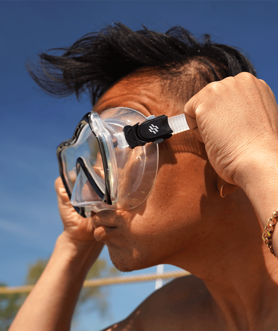 Watery dykkemaske til voksne (fra 15 år) - Nebula - Svart