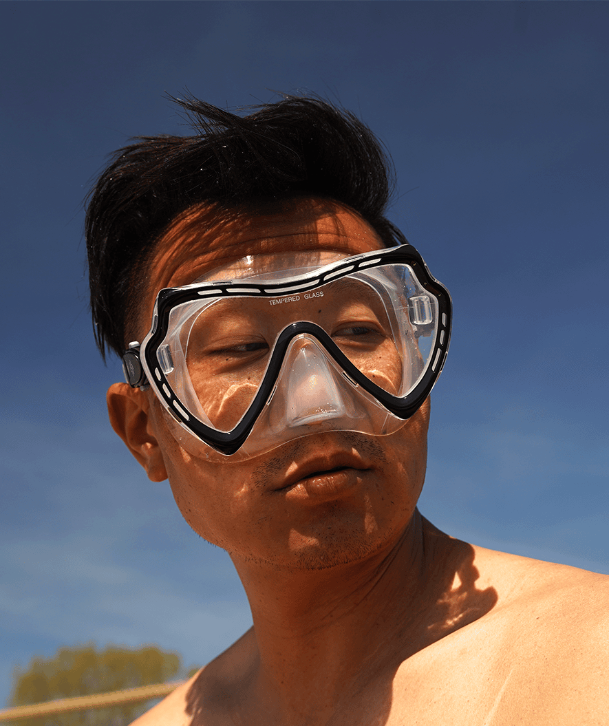 Watery dykkemaske til voksne (fra 15 år) - Nebula - Svart