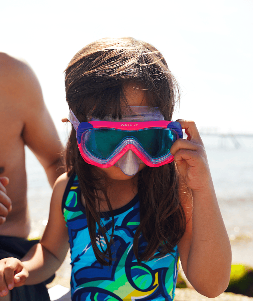 Watery dykkemaske til junior (8-15) - Nerina - Blå/blå