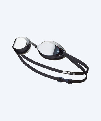 Nike Elite svømmebriller - Legacy Comfort Mirror - Svart/sølv