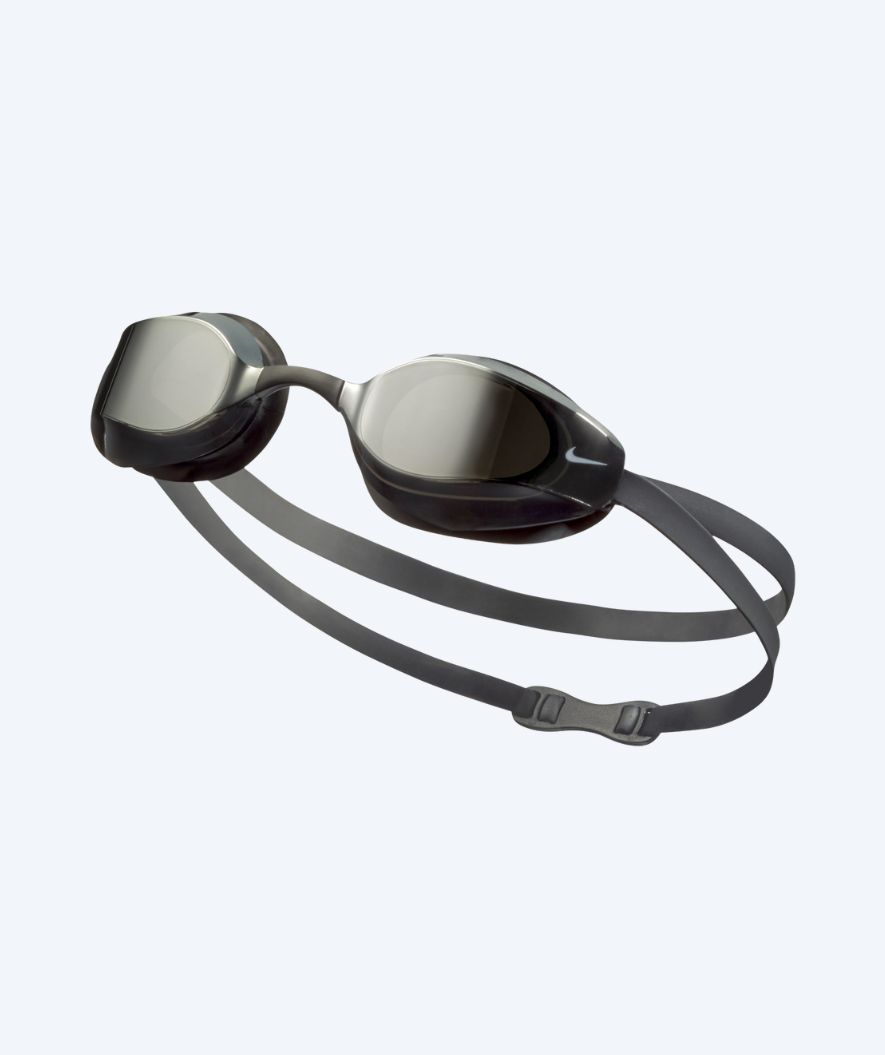 Nike Elite svømmebriller - Vapor Mirror - Grå/Sølv