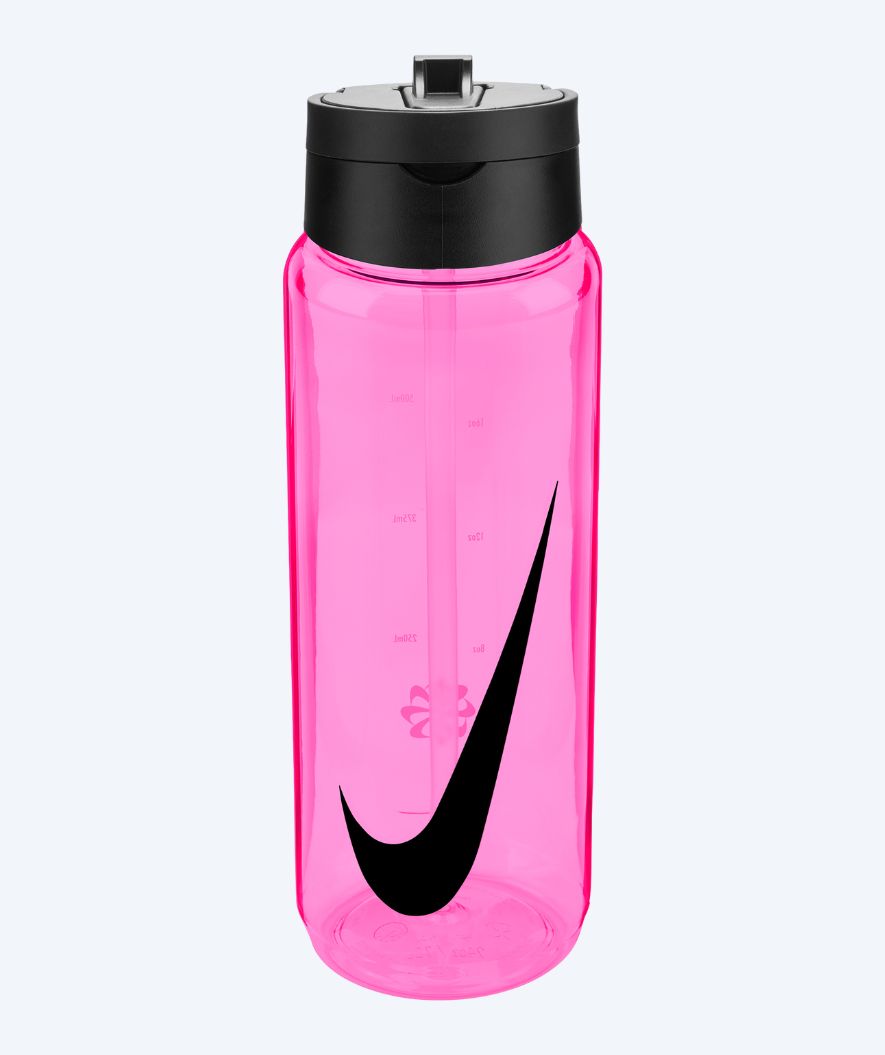 Nike drikkeflaske - Renew Recharge Straw - Rosa/svart