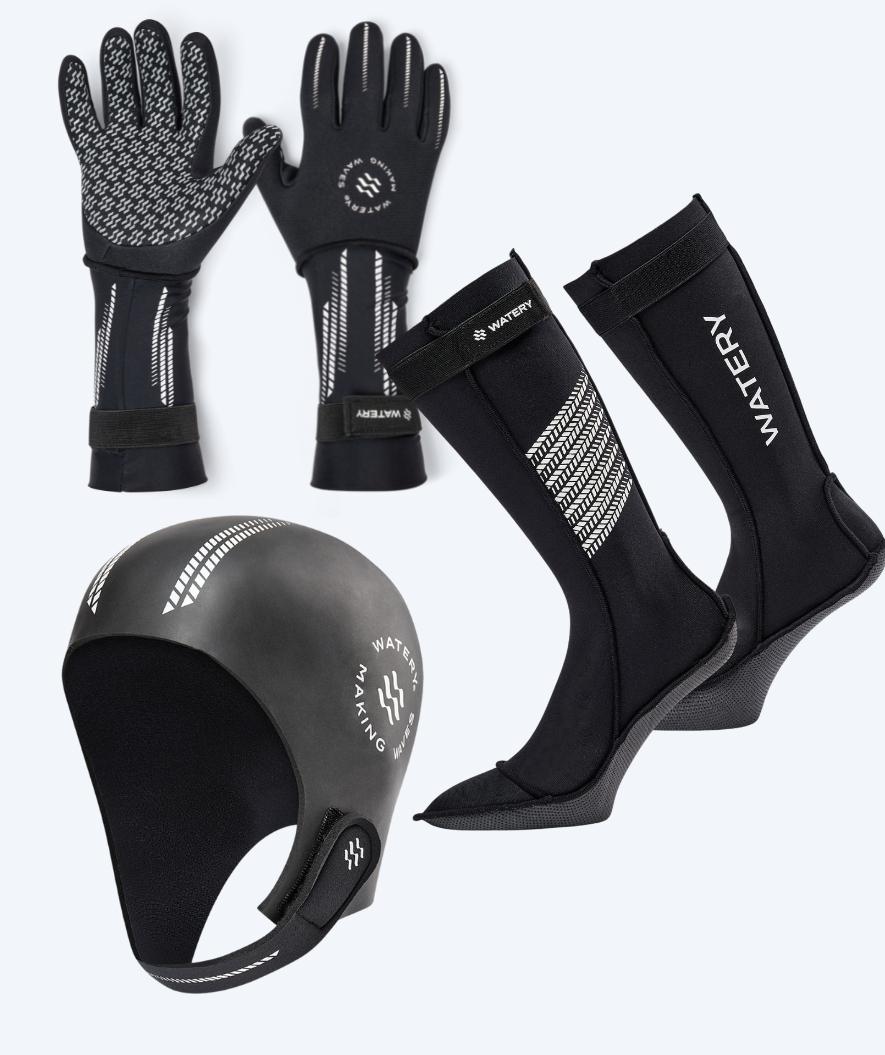 Watery neoprensett - Calder Pro (2,5 - 4 mm) - Svart