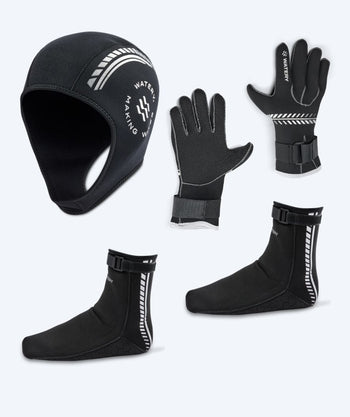 Watery neoprensett - Thermal Reptile (3 mm) - Svart/sølv