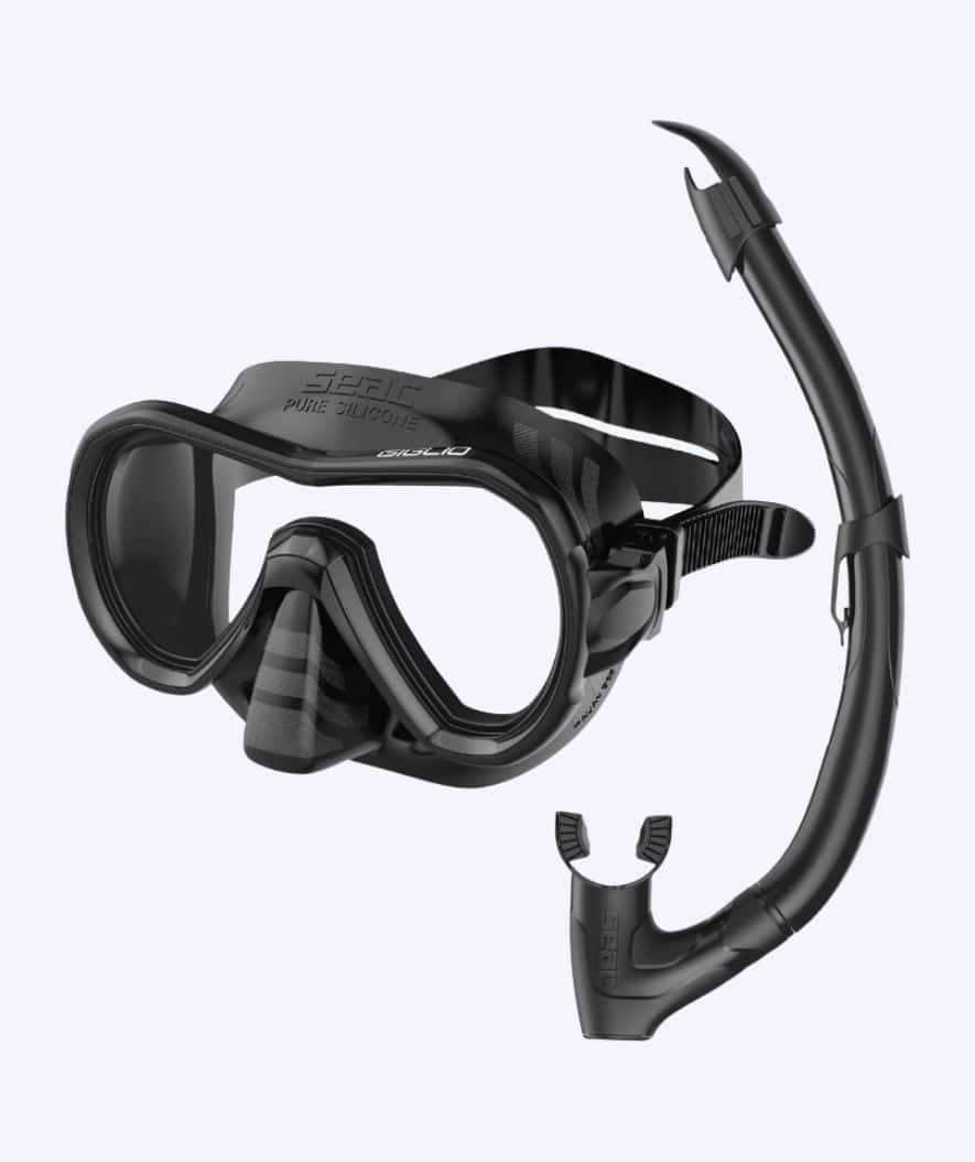 SEAC Combo snorkelsett til voksne - Giglio - Svart