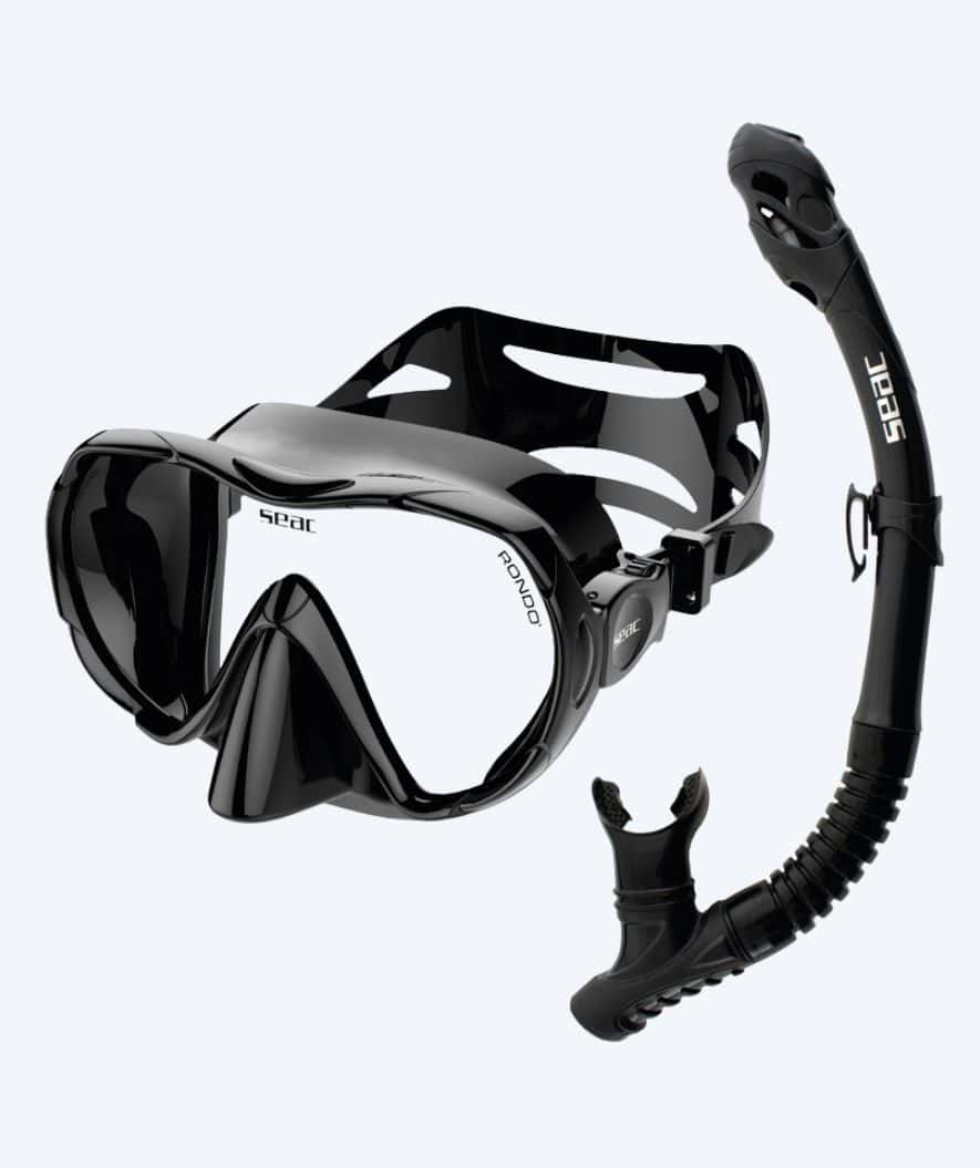 SEAC Combo snorkelsett til voksne - Rondo - Svart